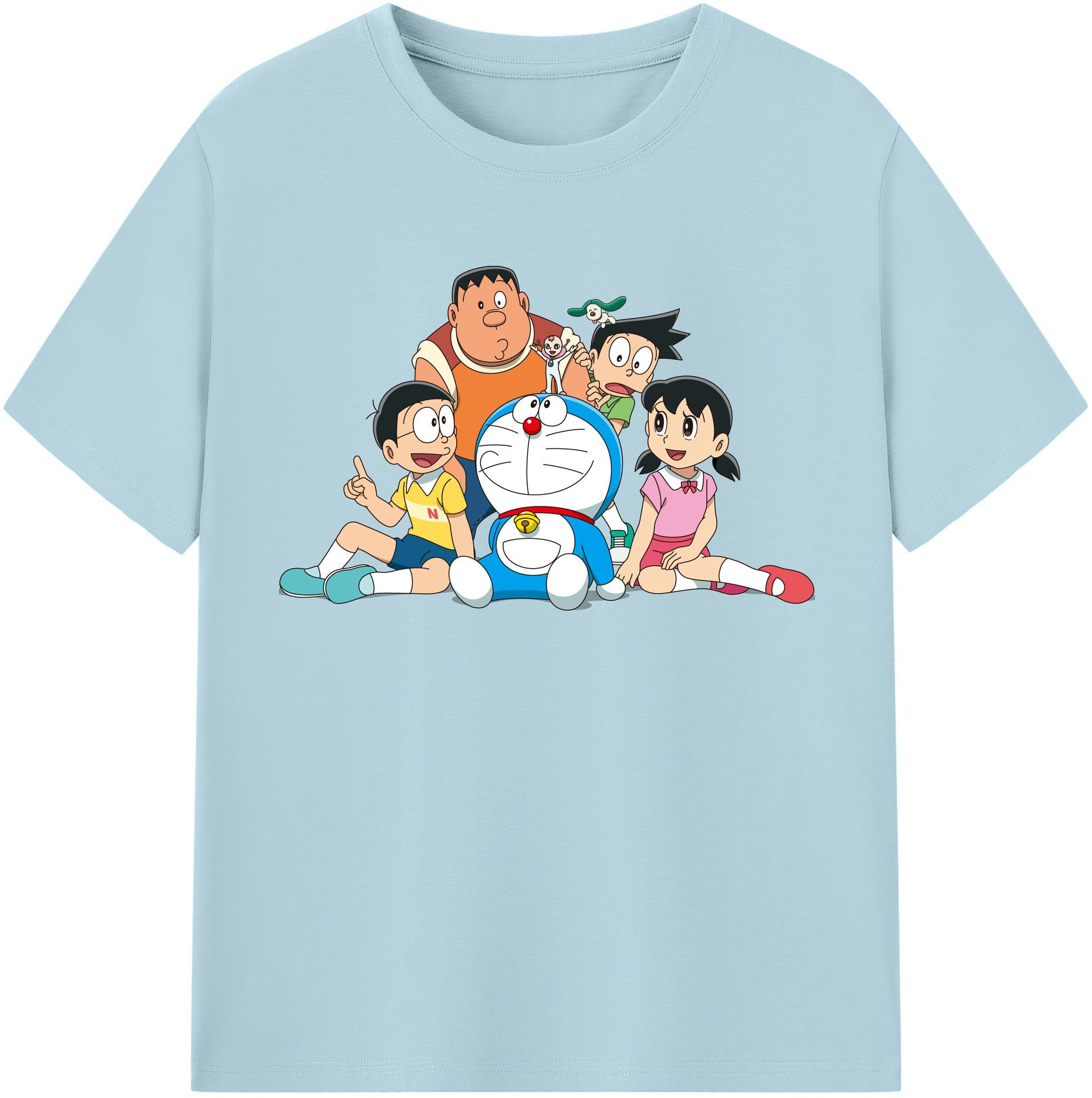 （画像用） ドラえもん Doraemon 綿100％半袖Tシャツ（フロントプリント）